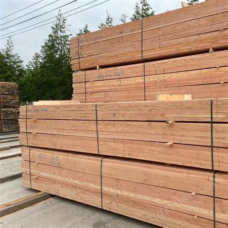 呈果木业户外防腐木花旗松方木板材种类齐全厂家直供