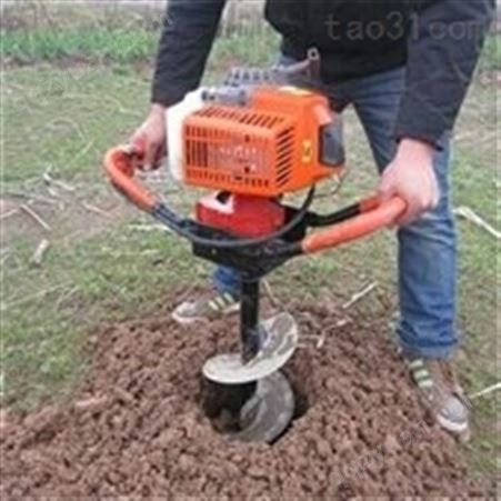 汇鑫供手扶式电杆用挖坑机 便携式果树打孔机 植树园林专用打挖坑机