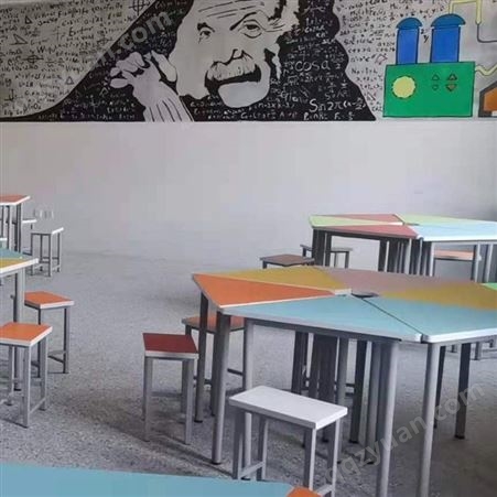 智学校园 定制教室课桌椅   质量放心