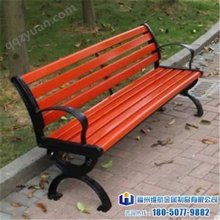 户外长椅小区休闲座椅 铸铝铸铁椅脚公园椅 防腐木园林椅