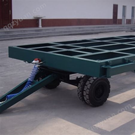 厂家定制低头 牵引平板拖车 工况平板拖车 农用全挂平板车