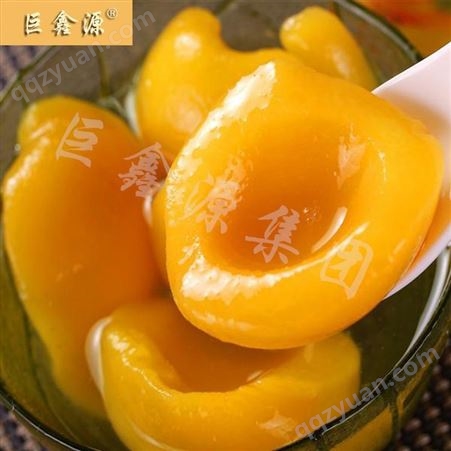 山东厂家批发出口 水果罐头 黄桃罐头食品 巨鑫源品牌