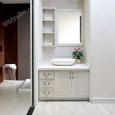 全铝浴室柜洗手台定制 百和美挂墙式卫浴柜 洗脸盆柜