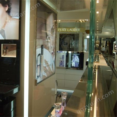 化妆品柜台展示柜玻璃 展柜玻璃加工定制