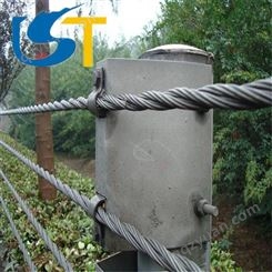 昌吉 喀什 钢索护栏规格 钢丝绳护栏 批发出售