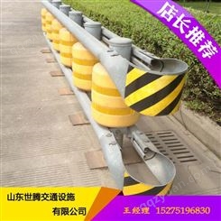 新疆西藏 高速公路危险段黄色旋转桶防撞护栏 防撞护栏