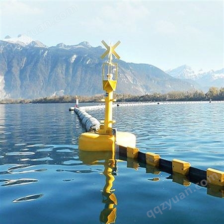 天蔚塑料湖面禁养区警示浮标 直径8001400组合式圆柱体浮标