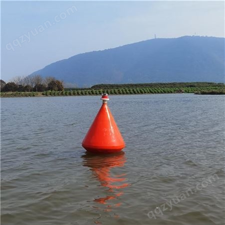 天蔚塑料滚塑聚乙烯材质锥形直径700900内河水上警戒标志