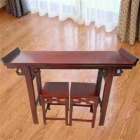 金盛存  老榆木餐桌椅组合 长方形实木家用餐桌圆桌 支持定做