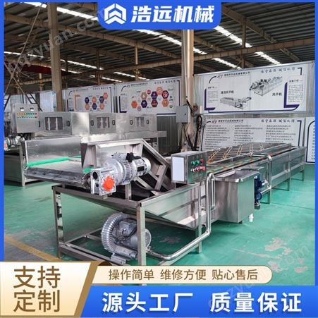 HY-309型冬枣清洗机苹果片漂烫机果蔬加工设备浩远商用