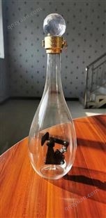 吹制白酒瓶  磕头机工艺酒瓶  异形玻璃瓶  钻油机白兰地酒瓶  手工酒水包装   高鹏硅酒瓶