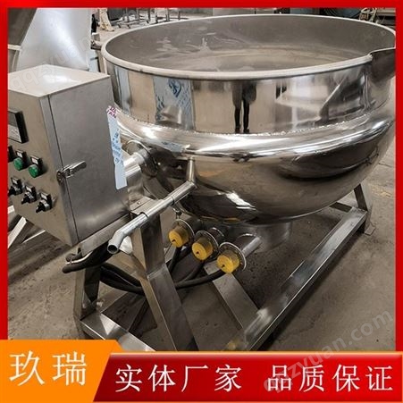 全自动魔芋豆腐机器 商用电加热米豆腐搅拌机 凉粉熬煮锅夹层锅