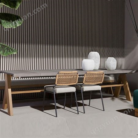 户外沙发桌椅藤编家具设计师创意样板房北欧花园别墅客厅露台藤椅