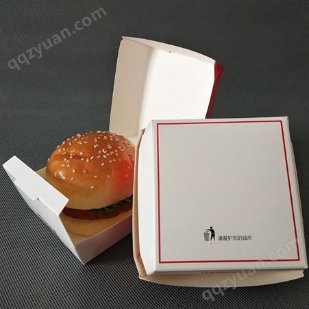 一次性纸餐盒 外卖打包盒 免折汉堡薯条鸡米花盒