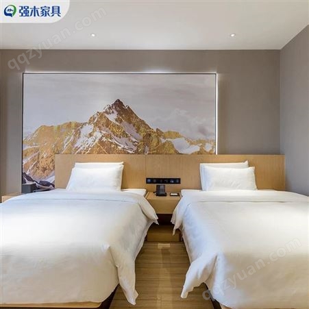 重庆全屋定制酒店家具 标间套装设计 选择重庆强木家具 欢迎咨询