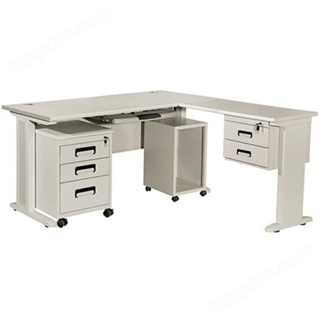 现货供应1.6米钢制办公桌铁皮电脑桌 工作台阅览桌钢制办公桌
